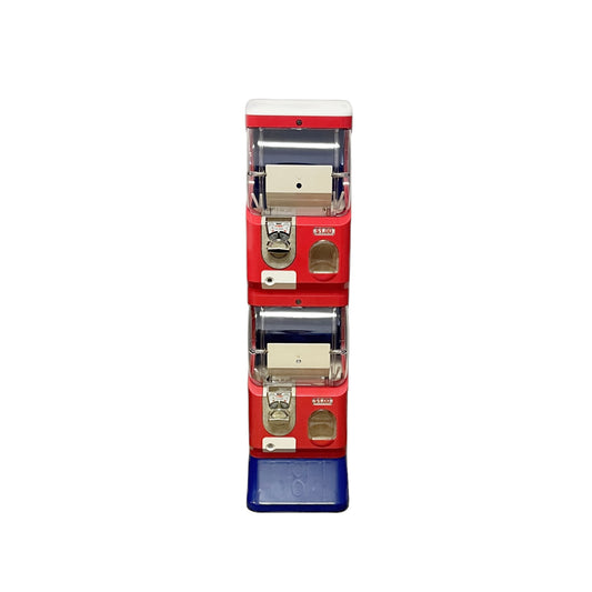 Bright Box Capsule Vending Machine - Red Blue White