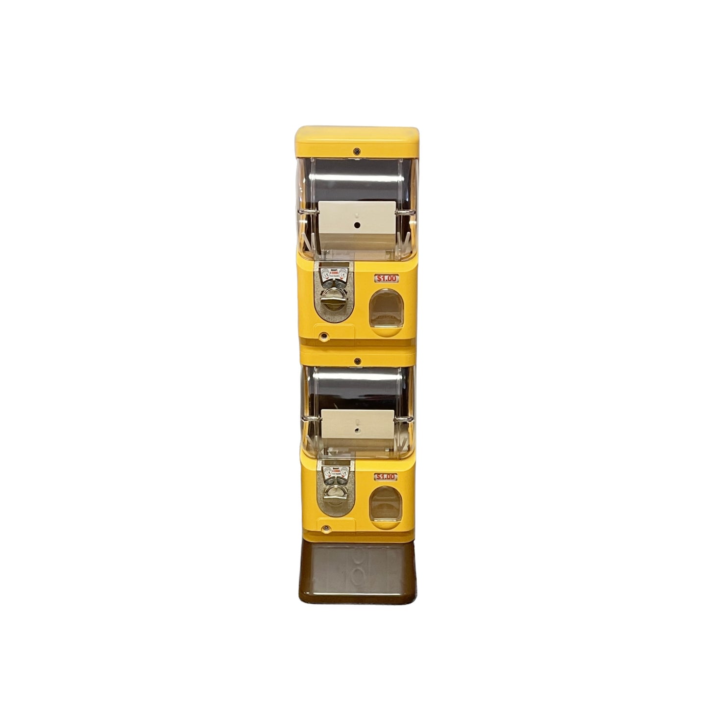 Bright Box Capsule Vending Machine - Yellow Front / Coffee Back 013