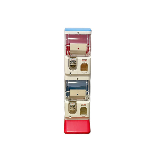 Bright Box Capsule Vending Machine - Ivory Body / Blue Top / Red Base